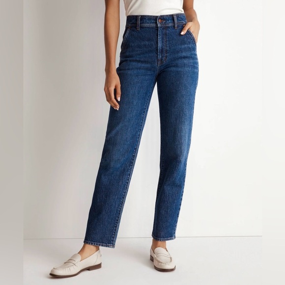 Madewell The Perfect Vintage Straight Jean Medium Wash Blue Denim Size 26 - Picture 1 of 16